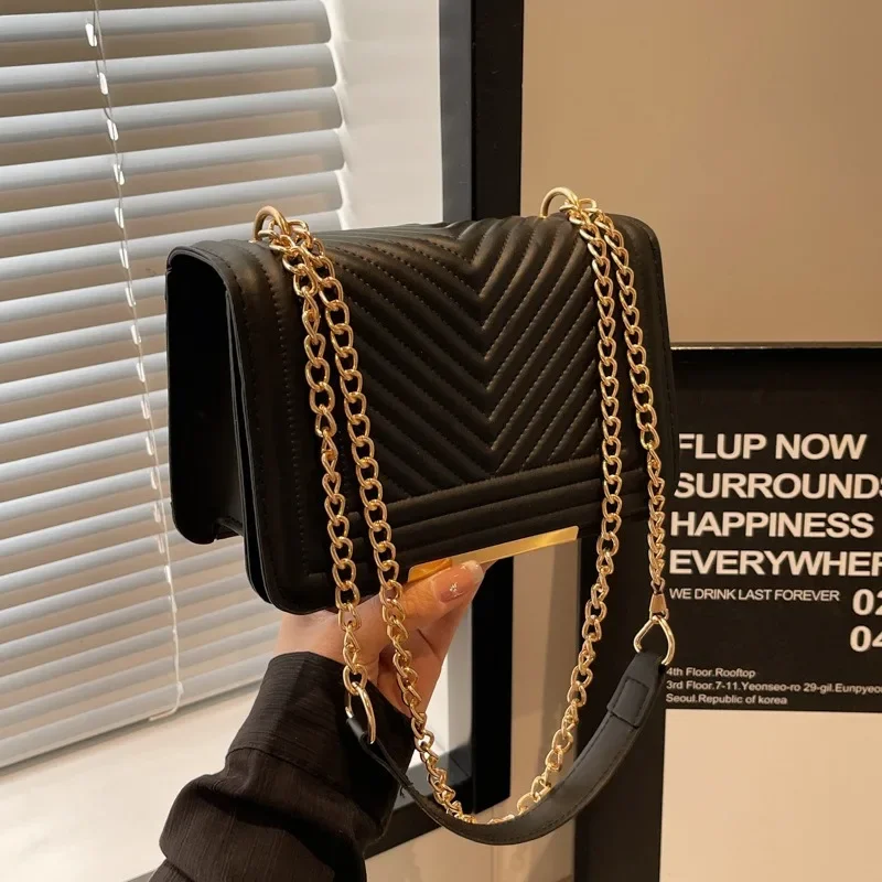 Luxury Bags Sling - Bolsa Crossbody de couro PU para