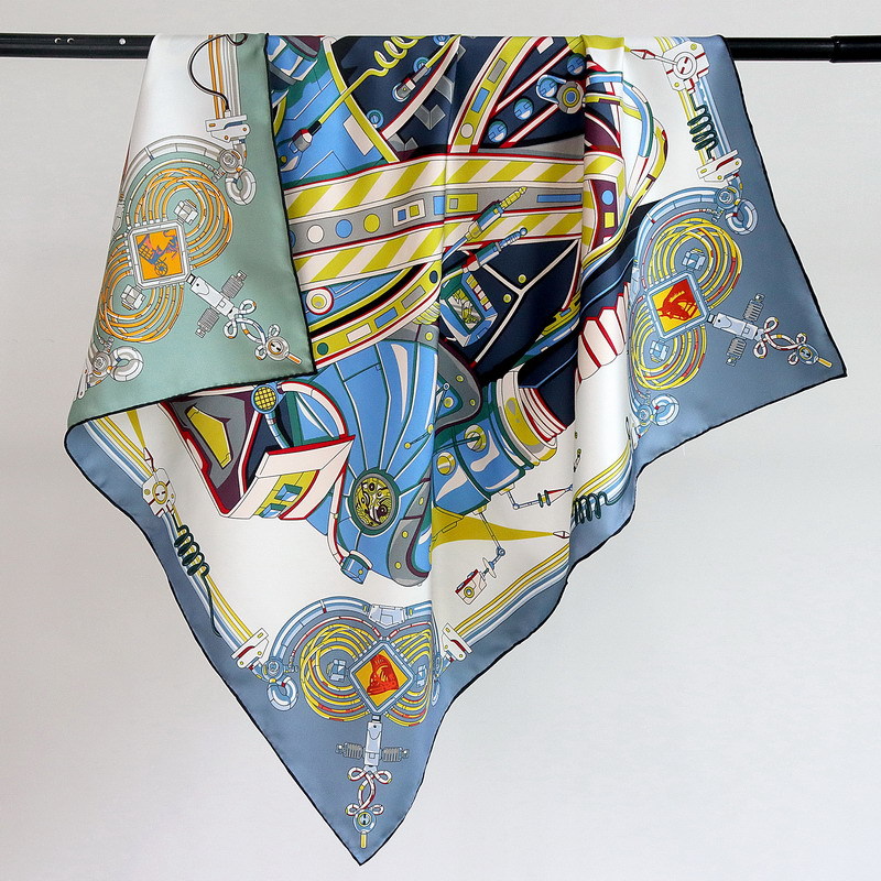 Luxury Bags And Accessories - Lenço de Seda 18MM Feminino, Bandanas