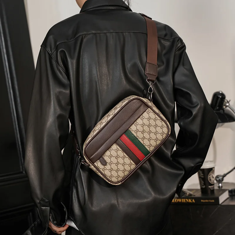 Luxury Bags Sling - Bolsa crossbody de luxo masculina moda