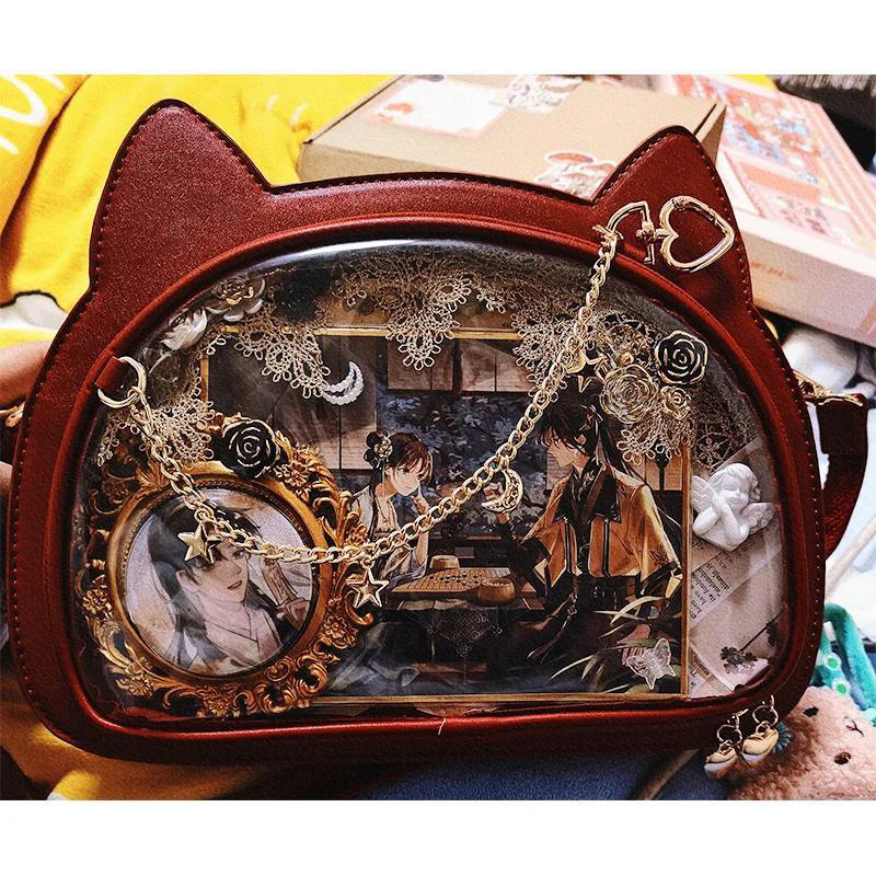 Japonês kawaii gato ita saco c - Luxury Bags Japan avaliação e preço