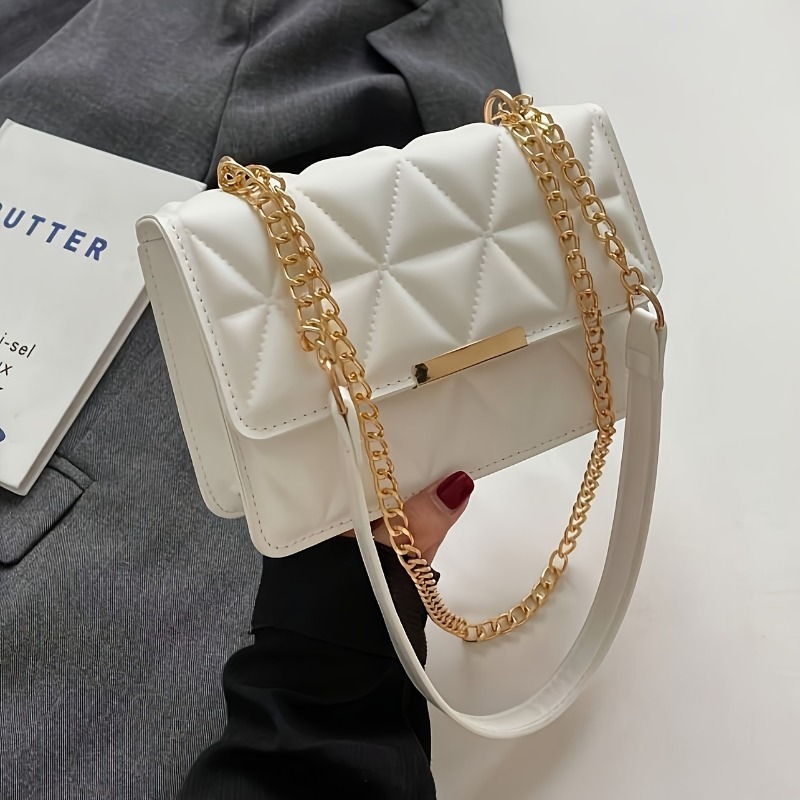 Bolsa de ombro feminina com co - Luxury Quilted Bags avaliação e preço