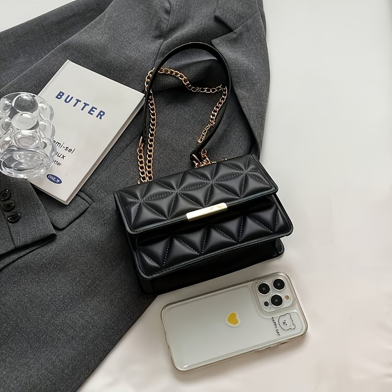 Bolsa de ombro feminina com co - Luxury Quilted Bags avaliação e preço
