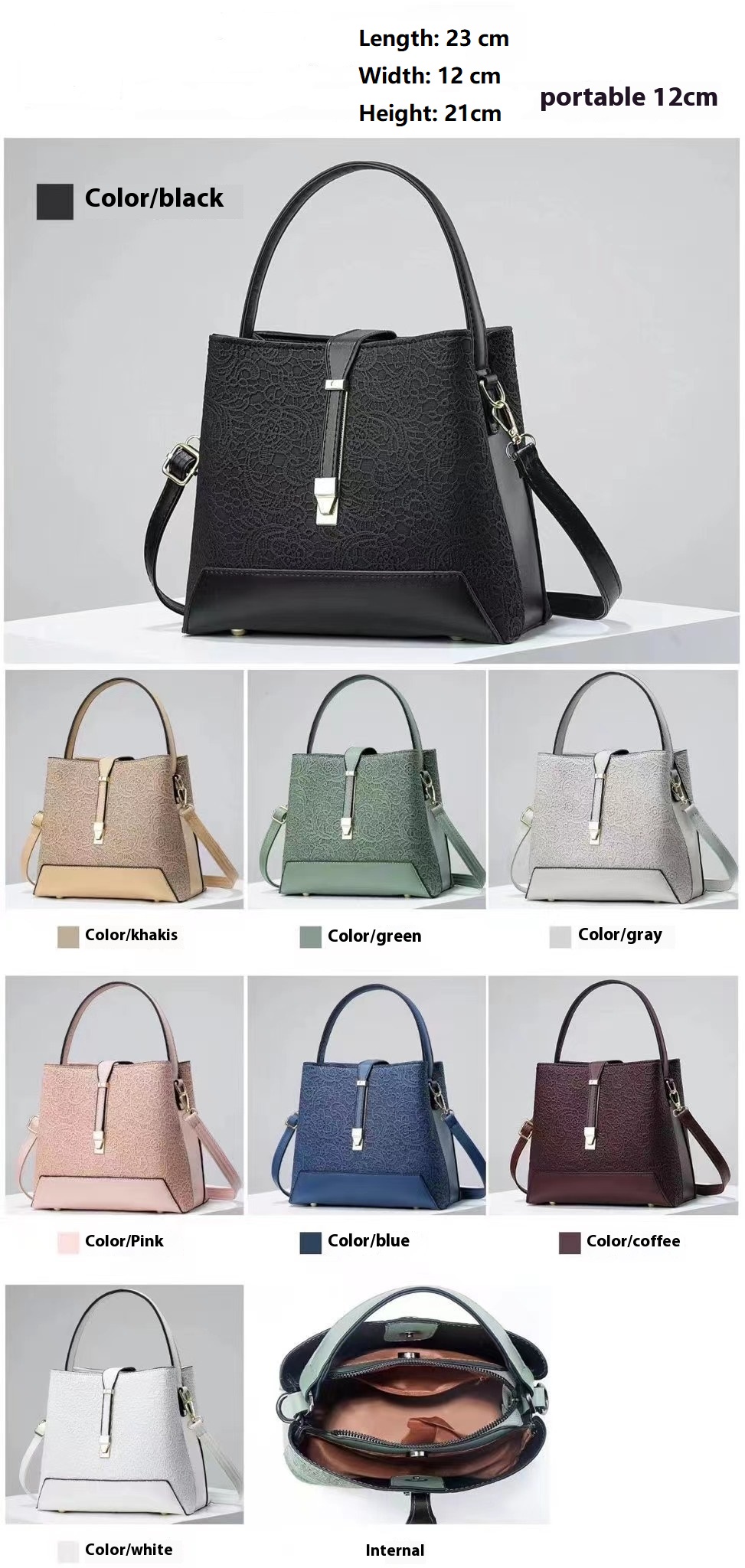 Novo luxo sacola de couro eleg - Luxury Bags Big avaliação e preço