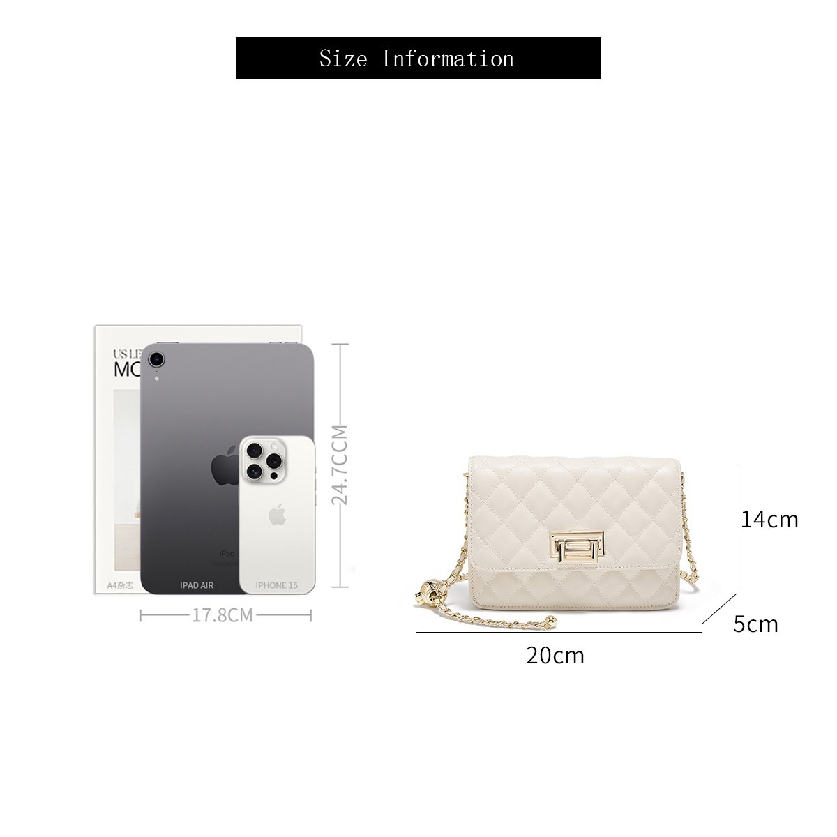 Bolsa Transversal Feminina FOX - Luxury Quilted Bags avaliação e preço