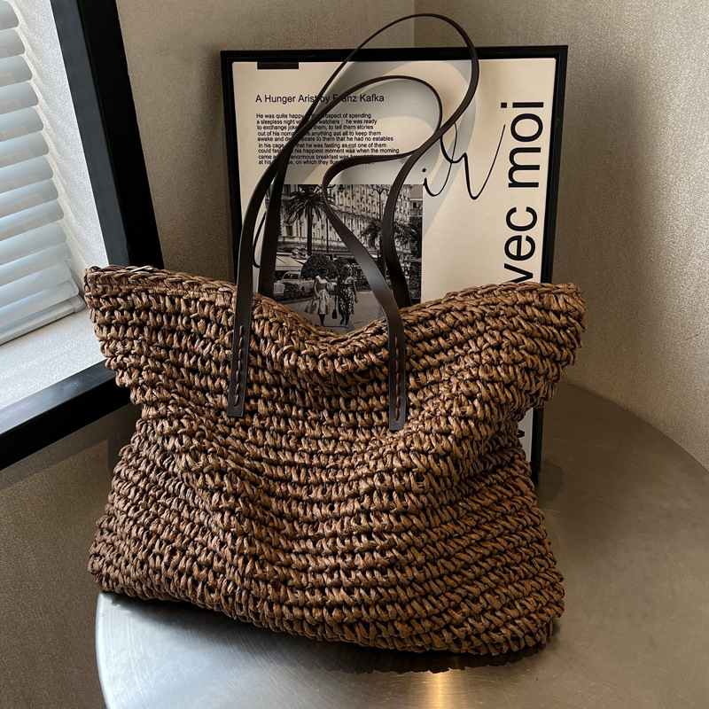 Palha tecido tote sacos casual - Luxury Bags Big avaliação e preço
