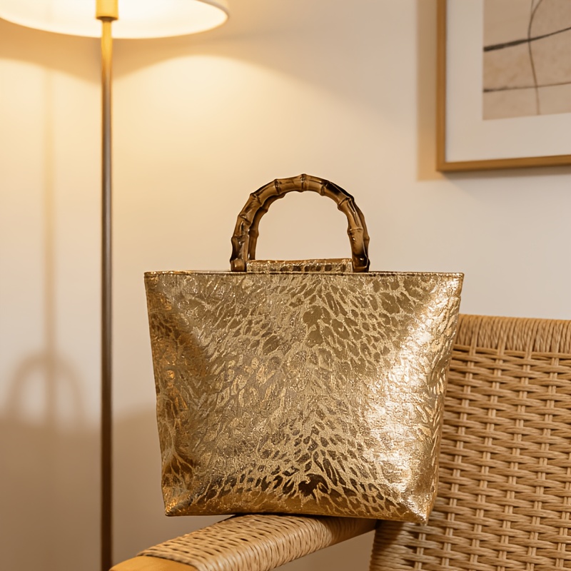 Bolsa tote feminina em jacquar - Luxury Bags Big avaliação e preço