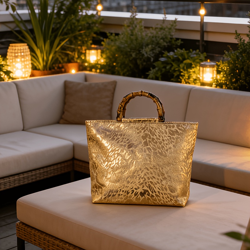 Bolsa tote feminina em jacquar - Luxury Bags Big avaliação e preço