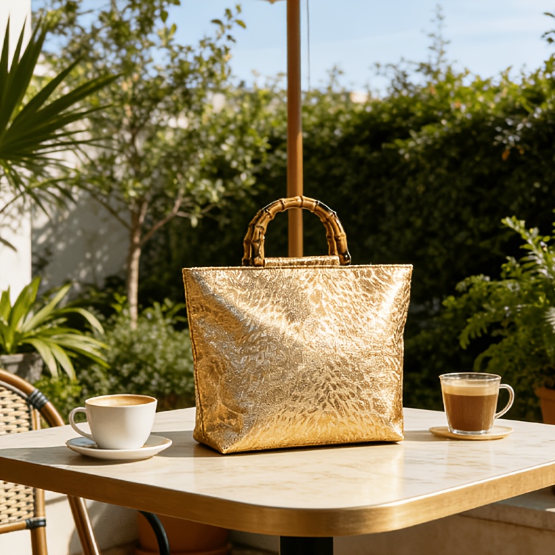 Bolsa tote feminina em jacquar - Luxury Bags Big avaliação e preço