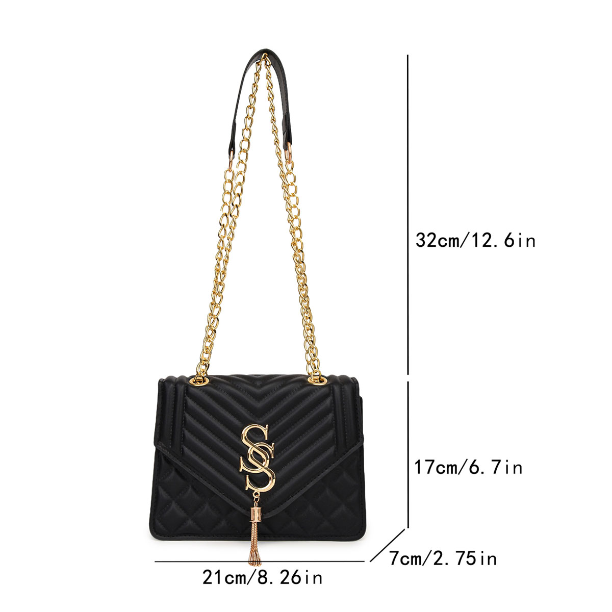 Bolsa Pequena Quadrada Elegant - Luxury Quilted Bags avaliação e preço