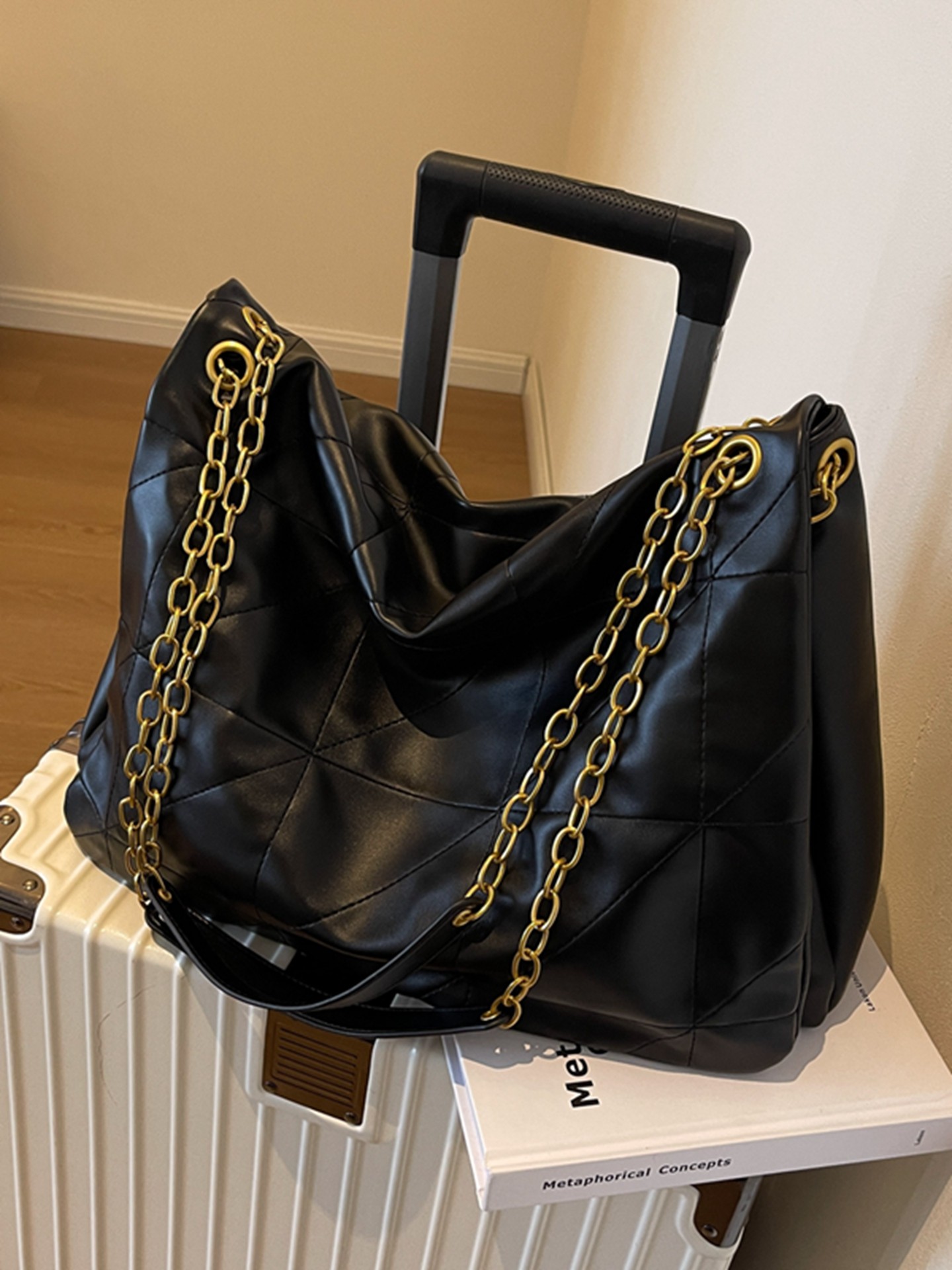 Bolsa tote vintage de couro ma - Luxury Quilted Bags avaliação e preço